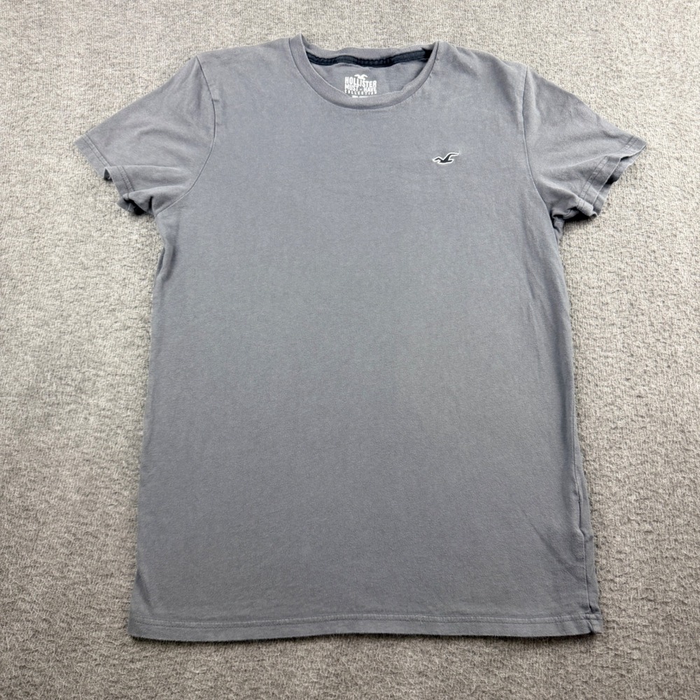 Hollister Must-Have Collection Gray Short Sleeve T-Shirt Small Cotton‎ Logo Tee